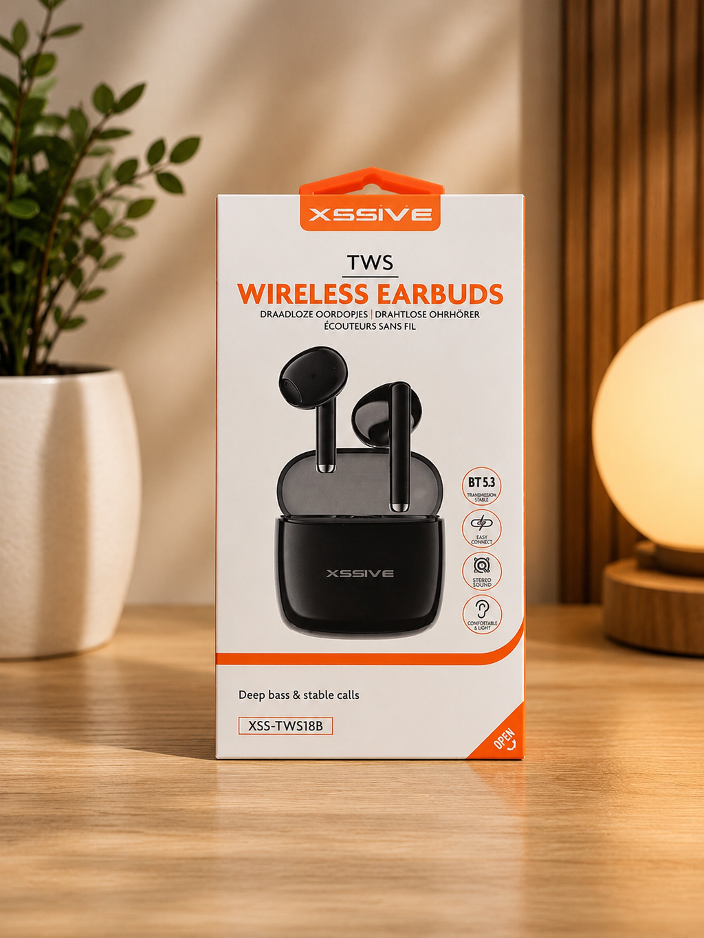 XSSIVE TWS Wireless Earbuds - Bluetooth 5.3 Kopfhörer mit Ladecase